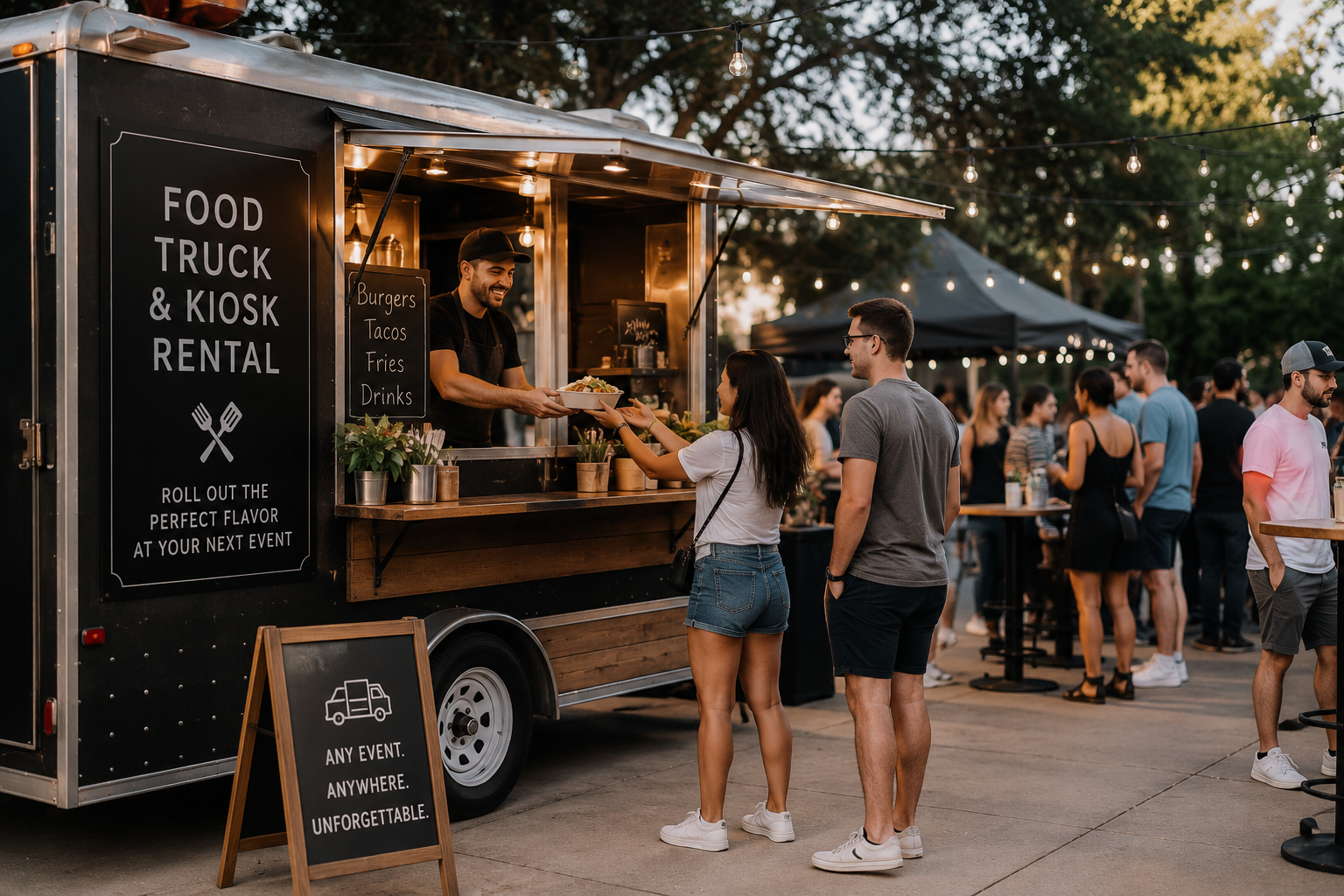 Food truck at outdoor event