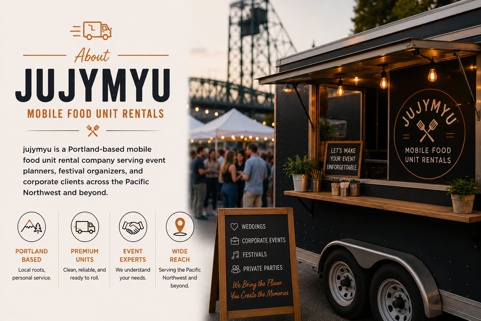 Food kiosk setup event